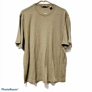 JOHN HENRY Gray Ribbed Fitted Tee